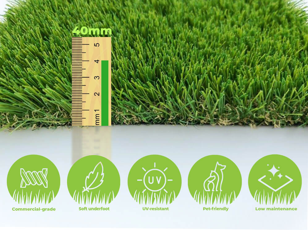eastcoast synthetic grass cool 40mm