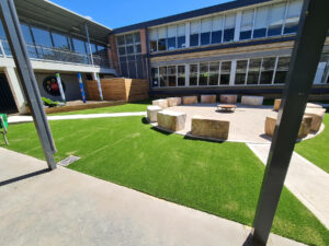 Synthetic Grass Install Hunter River High Heatherbrae 01